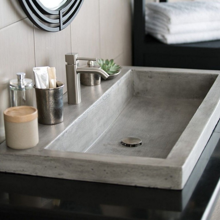 11+ Top Concrete Countertops Ideas for Bathroom - Page 13 of 13